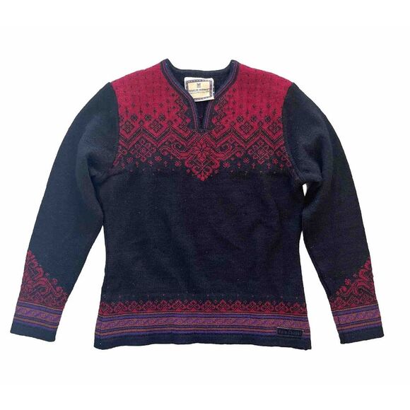 Dale of Norway‎ Pure New Wool Sweater Size Medium Black